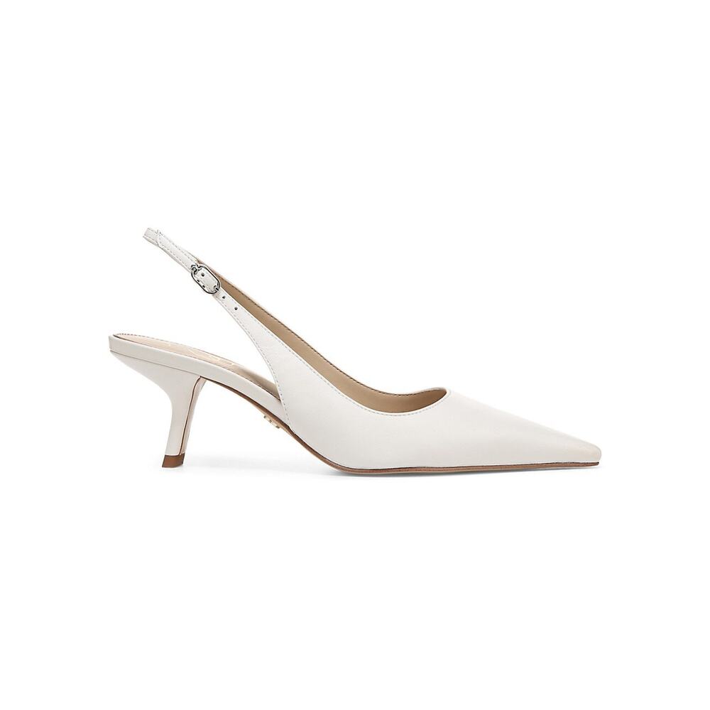Sam Edelman Elegant White Bianka Sling Pumps Size 7.5